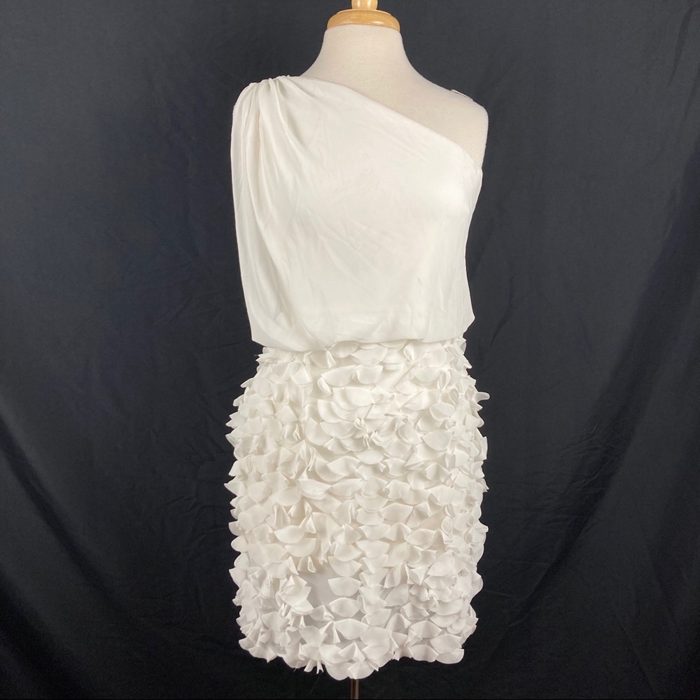 Aidan Aidan Maddox womens floral appliqué dress